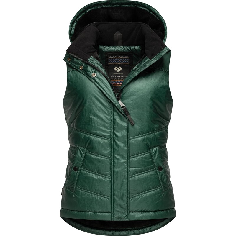 Ragwear Sportovní vesta Hesty Bling nefritová / černá