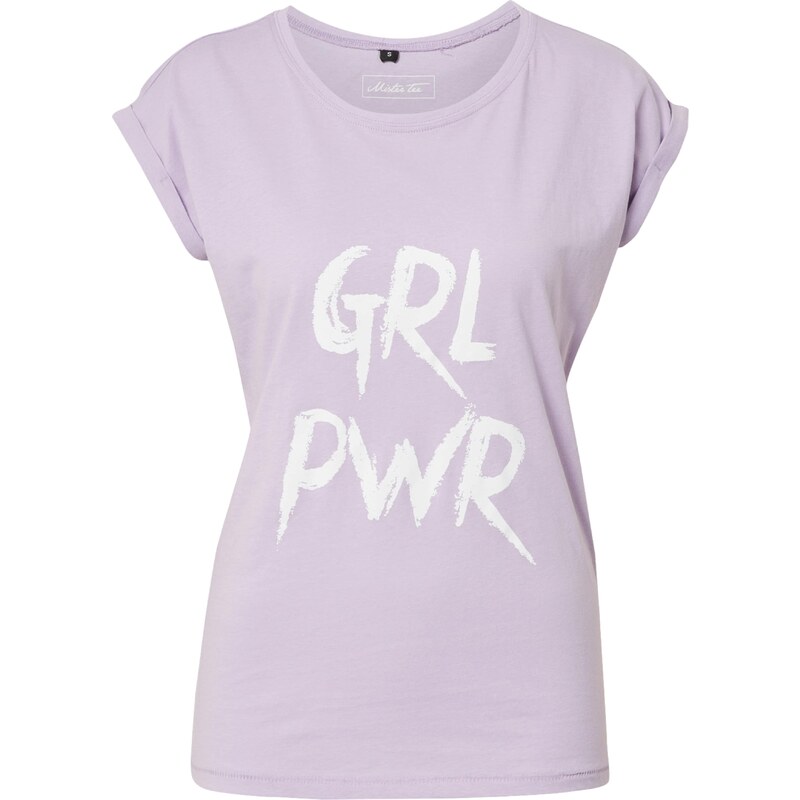 Merchcode Tričko Grl Pwr fialová / bílá 105462863
