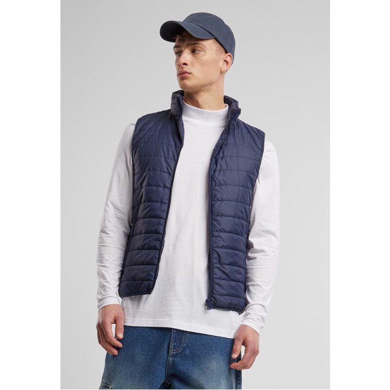 Urban Classics Základní lehká vesta modrá