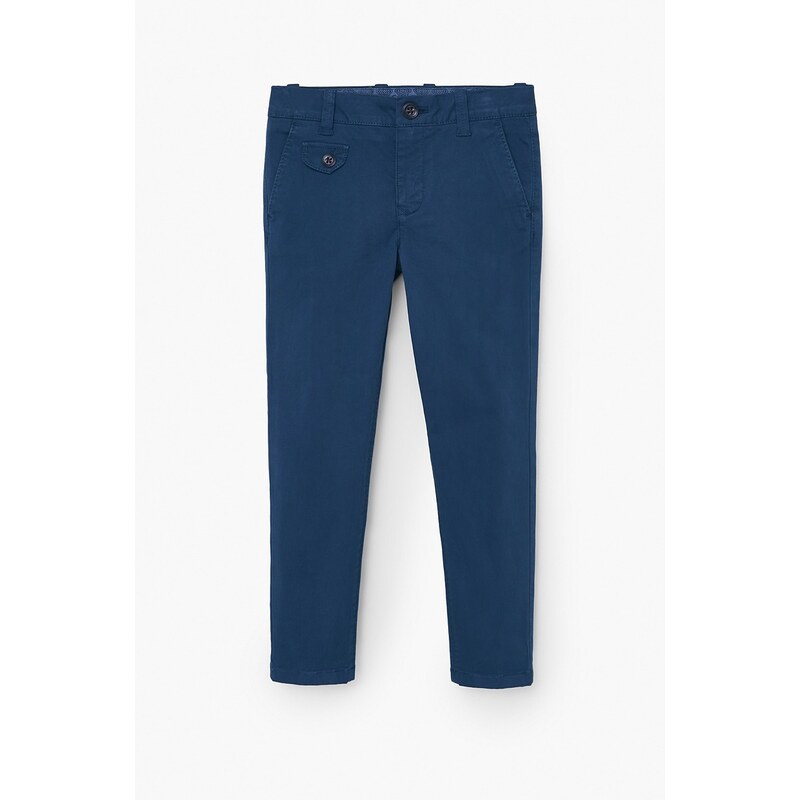 Mango Kids - Dětské kalhoty Barnam 104-164 cm - modrá