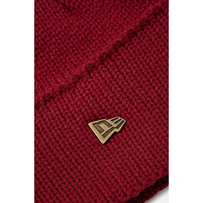Čepice z vlněné směsi New Era WIDE CUFF BEANIE