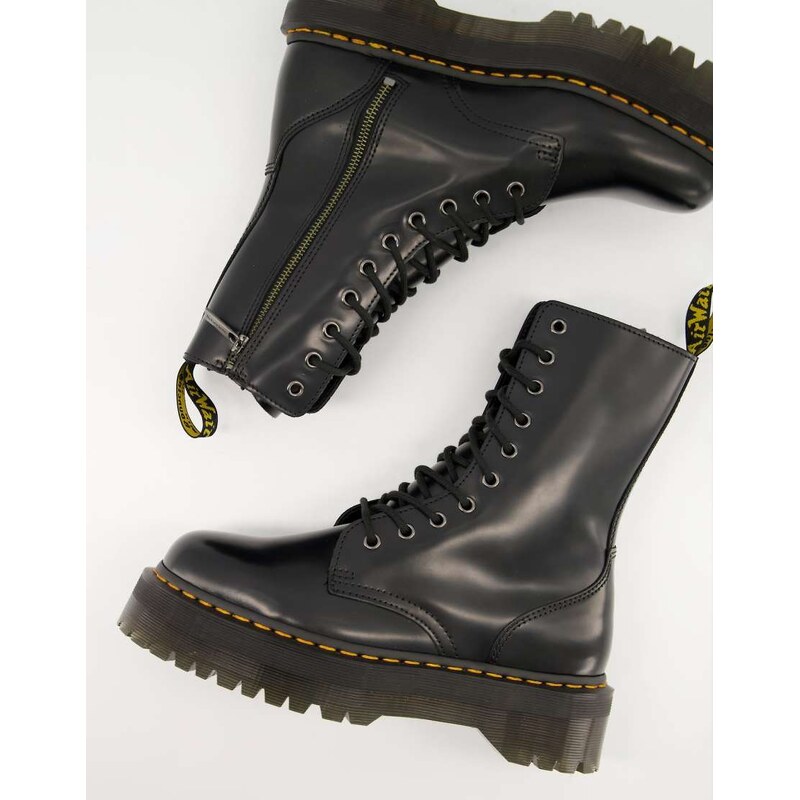 Dr Martens 10 eye Jadon hi boots in black