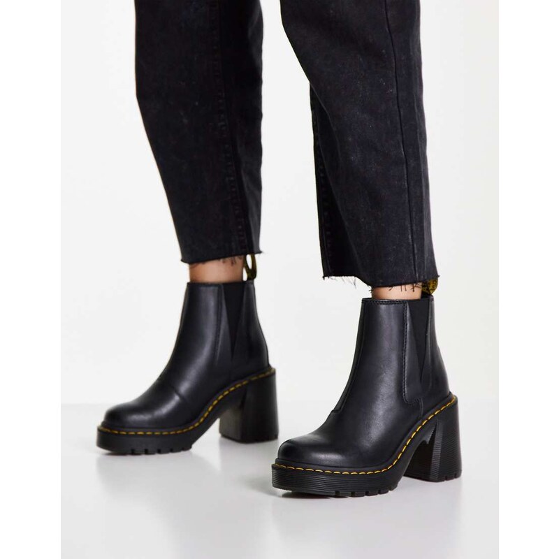 Dr Martens Spence heeled ankle boot in black