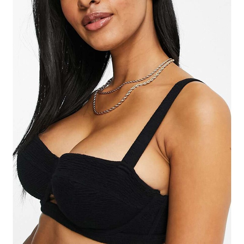 Wolf & Whistle Fuller Bust Exclusive underwire bikini top in