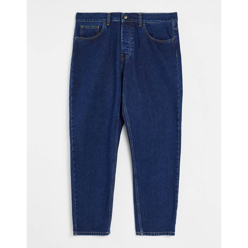 Carhartt WIP newel relaxed taper jeans in blue stone wash