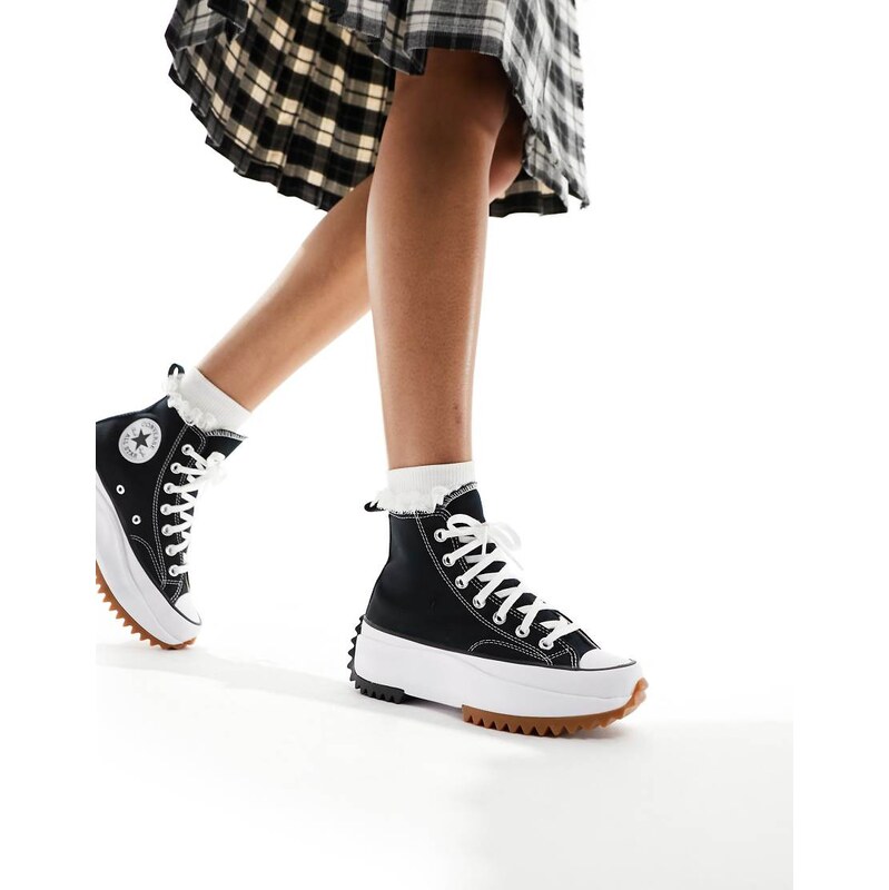 Converse Run Star Hike Hi trainers in black
