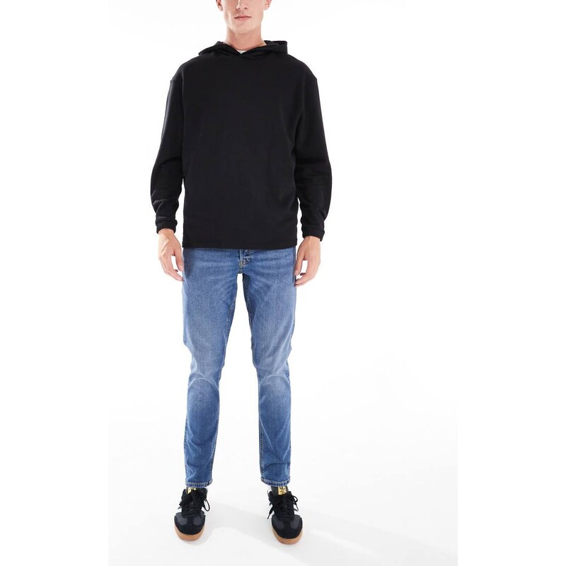 Jack & Jones Intelligence Glenn slim fit jeans in mid blue