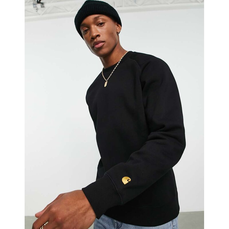Carhartt WIP chase sweatshirt in black