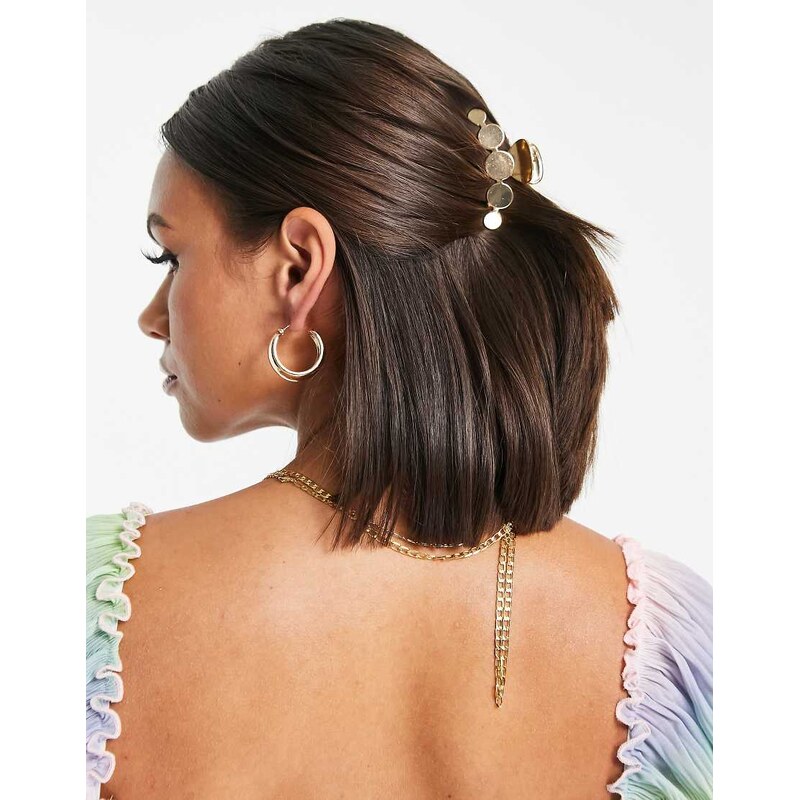 DesignB London disc hair claw-Gold 100036706