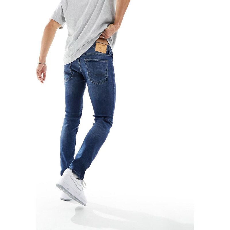 Jack & Jones Intelligence Liam skinny fit stretch jeans in mid