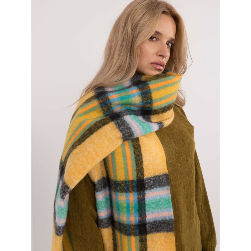 Wool Fashion Italia Scarf-AT-SZ-231501.49-dark yellow