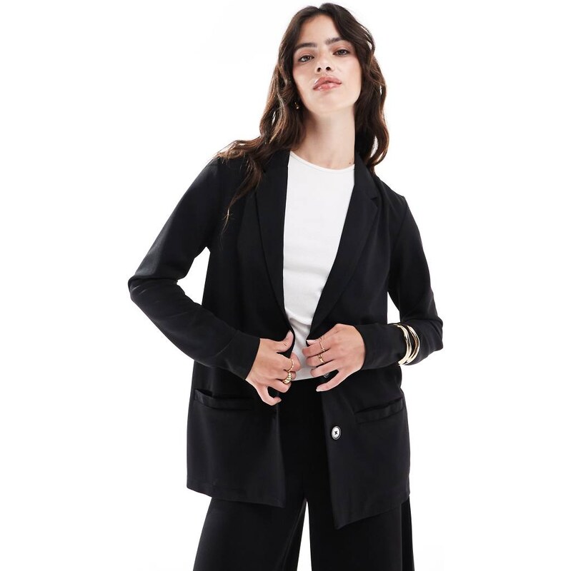JDY lightweight blazer co-ord n black