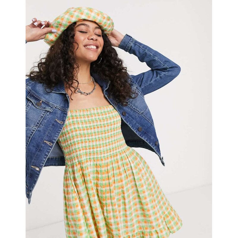 Noisy May denim jacket in blue