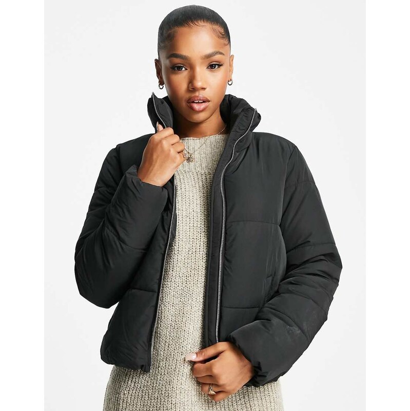 JDY padded jacket in black 113259703