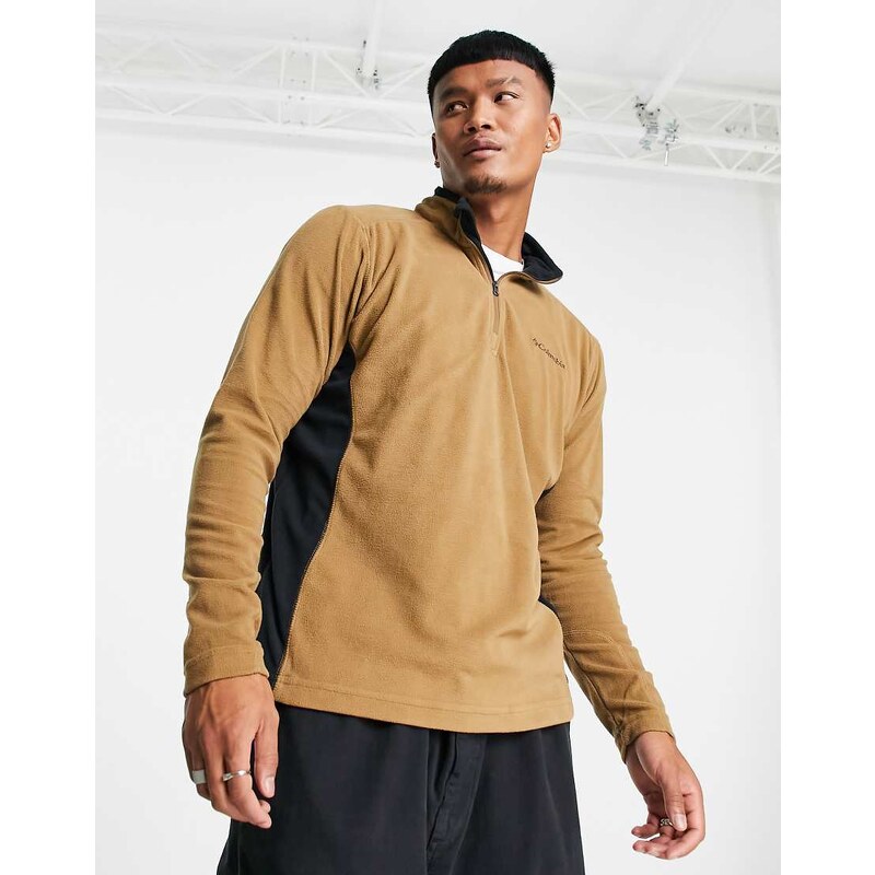 Columbia Klamath Range II half zip fleece in brown