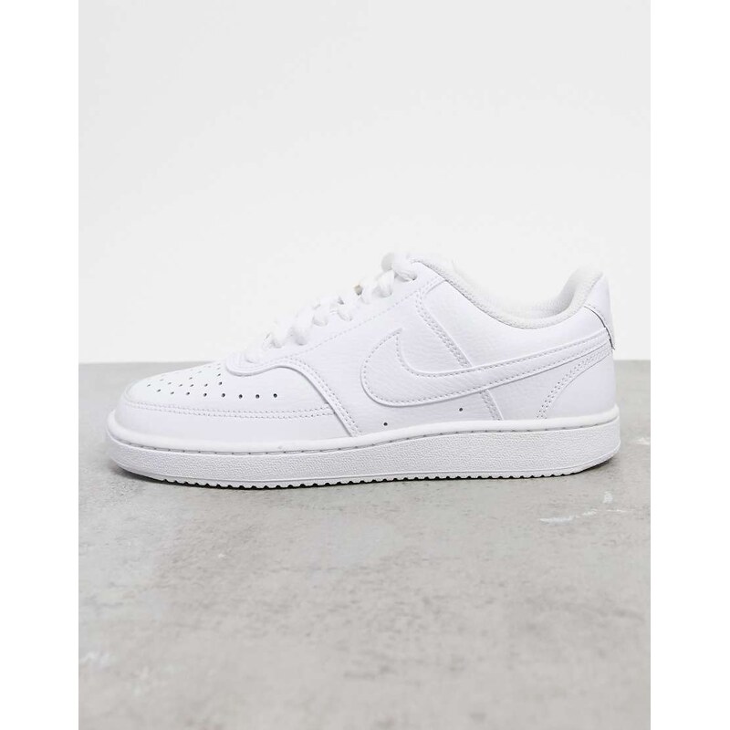 Nike Court Vision Low trainers in triple white