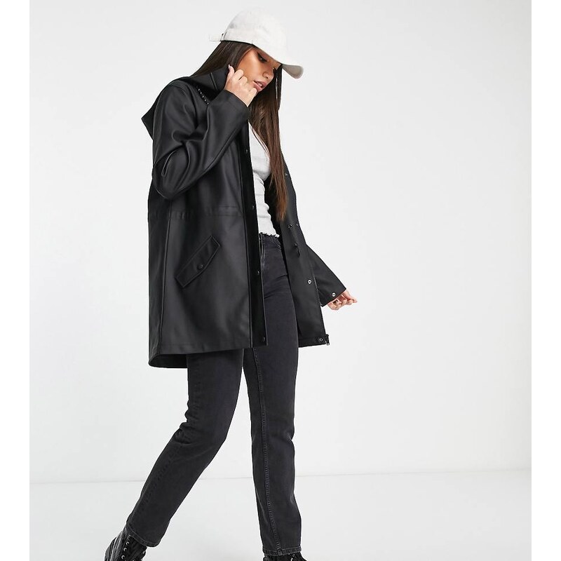 Vero Moda Tall raincoat in black 100041399