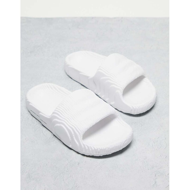 adidas Originals Adilette 22 sliders in white 105102427