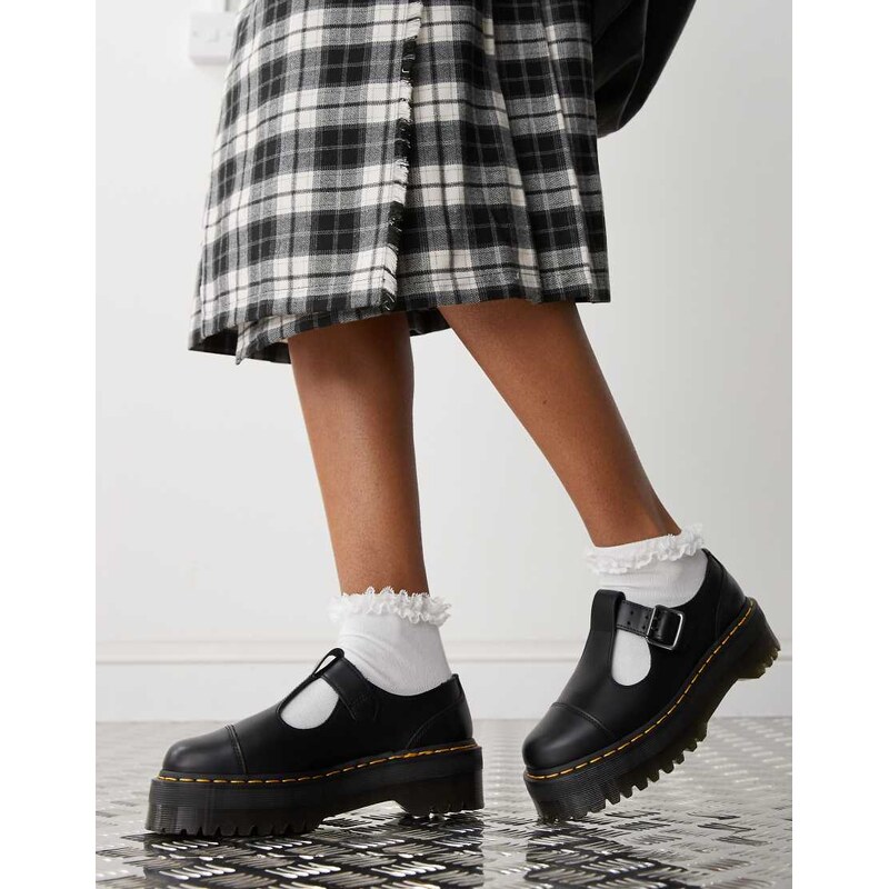 Dr Martens Bethan quad mary jane shoes in black