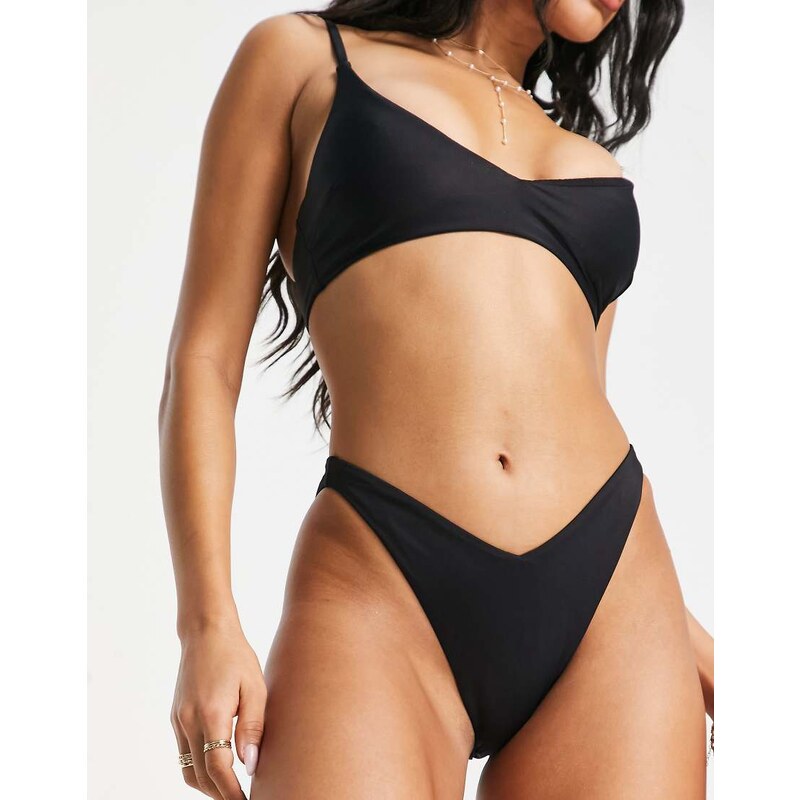 ASOS DESIGN Maya mix and match v high leg hipster bikini bottom in 100044771
