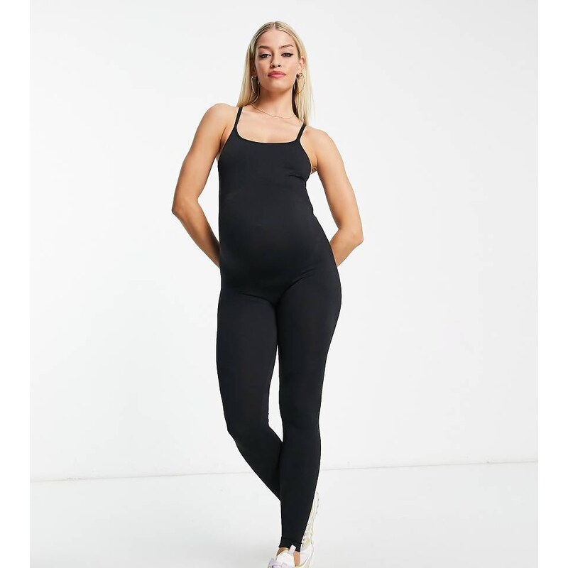 Mama.licious Mamalicious Maternity active unitard in black