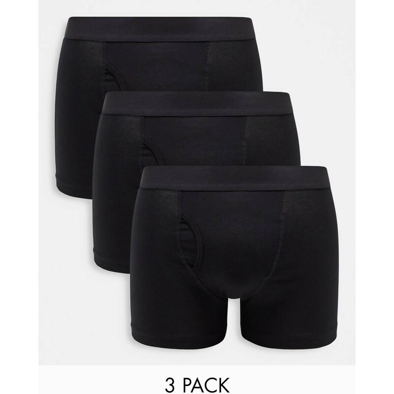 Weekday Johnny 3-pack boxer set in black