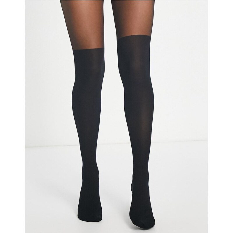 Vero Moda stocking illusion tights in black