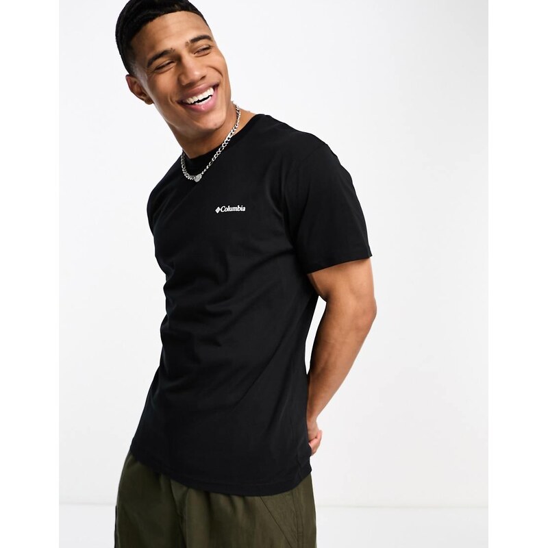 Columbia basic logo t-shirt in black