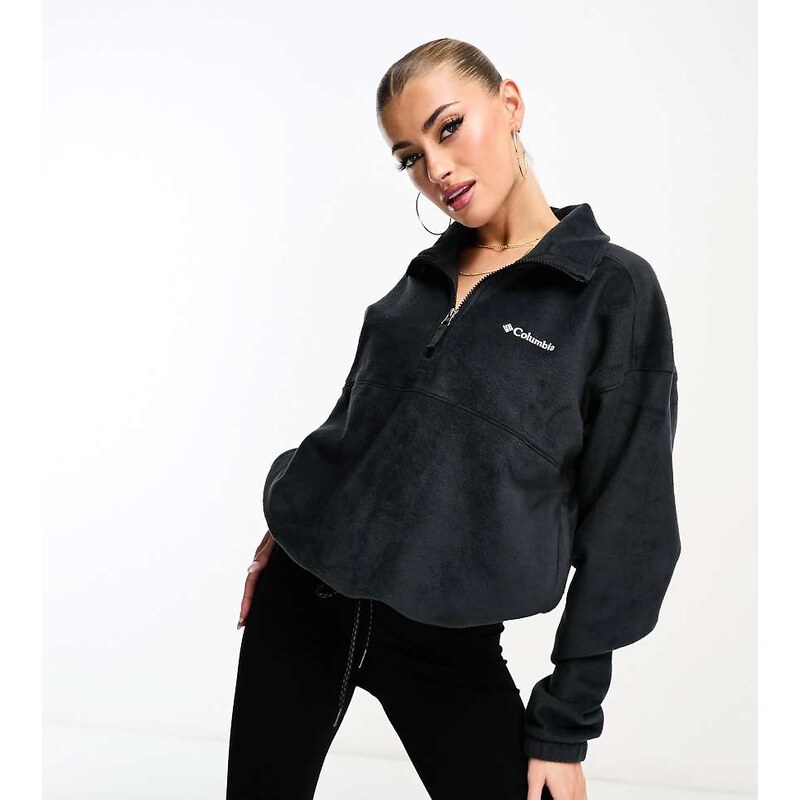 Columbia Brushy Bay half zip fleece in black 100046893