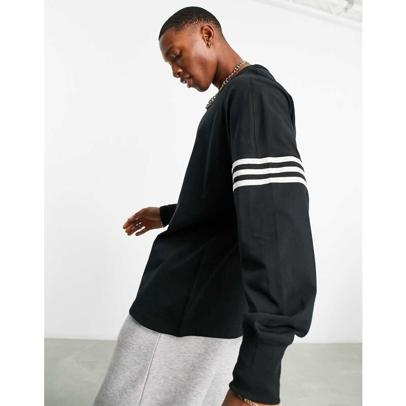 adidas Originals adicolor Neuclassics long sleeve t-shirt in black 100047026