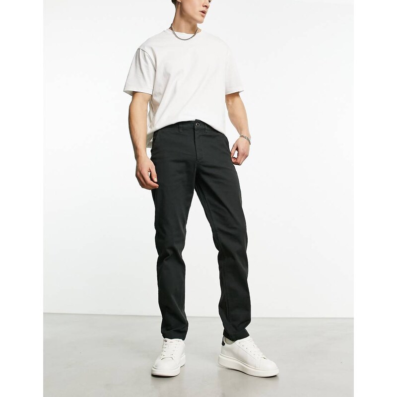 Jack & Jones Intelligence ollie regular fit chino in black