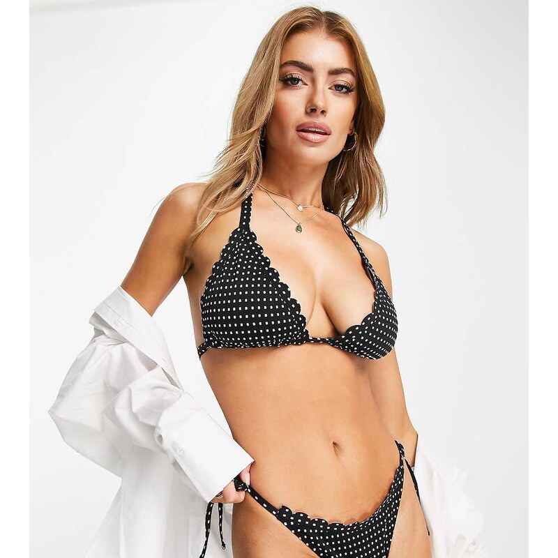 Peek & Beau Fuller Bust Exclusive mix & match scallop triangle bikini 100047506