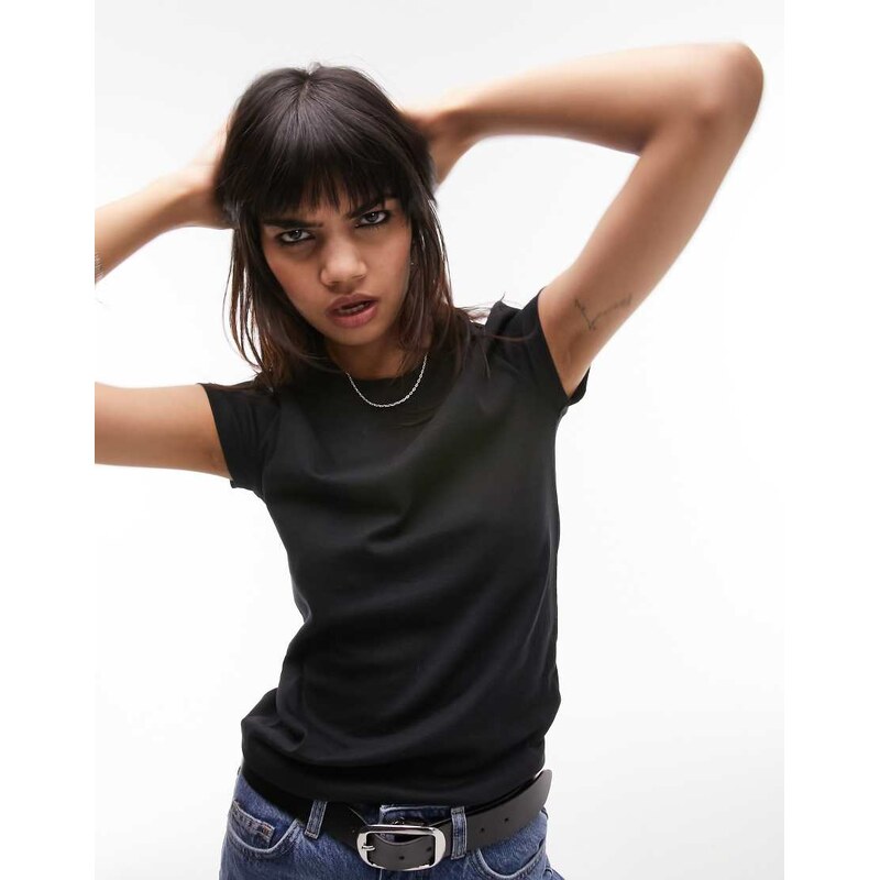 Topshop everyday tee in black 102553502