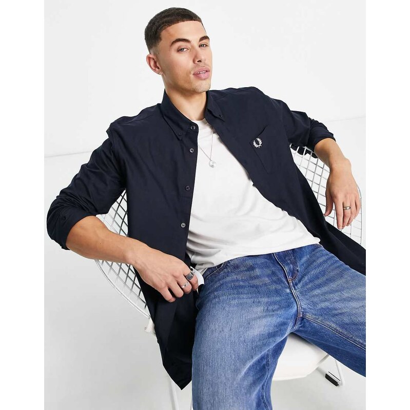 Fred Perry oxford shirt in navy