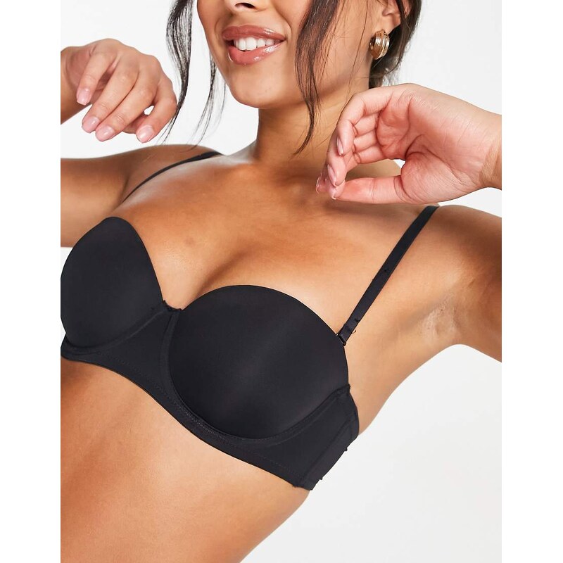 Dorina Michelle strapless bandeau bra in black