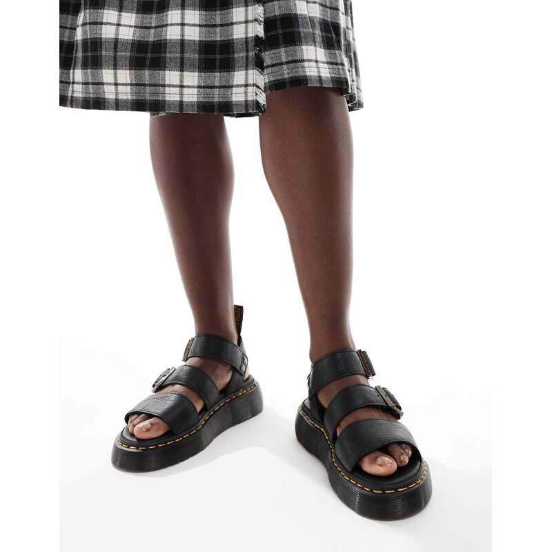 Dr Martens Gryphon quad sandals in black