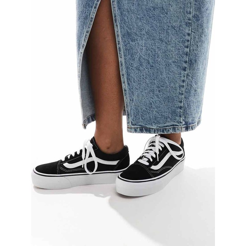 Vans Old Skool Platform trainers in black