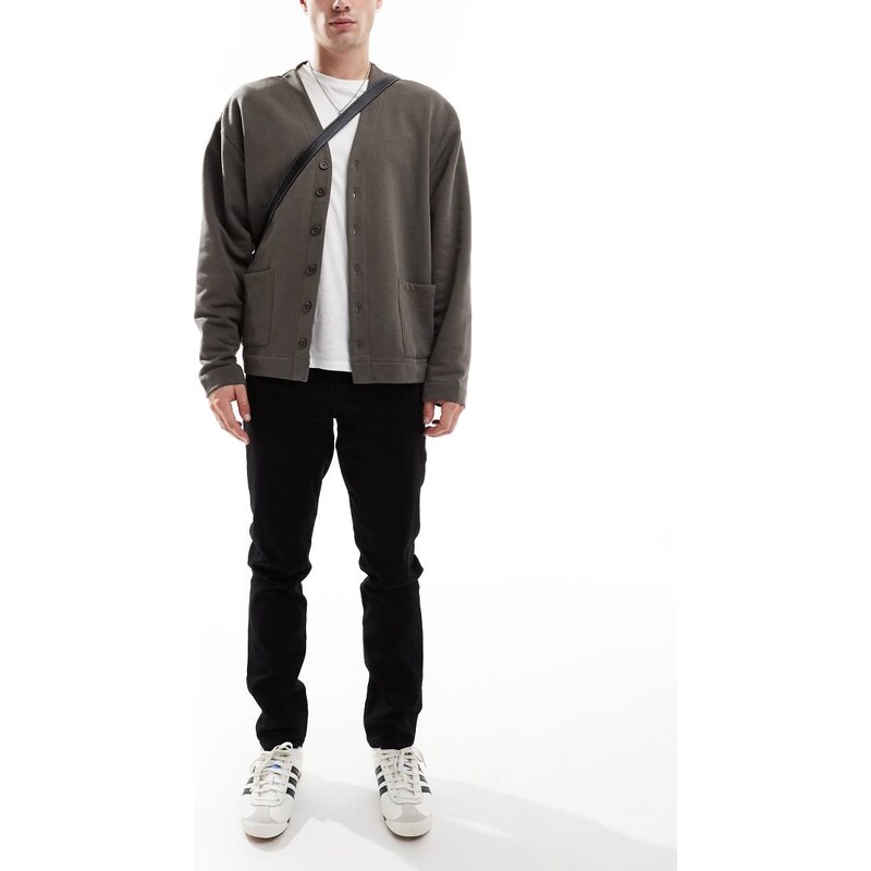 ASOS DESIGN stretch slim jeans in black