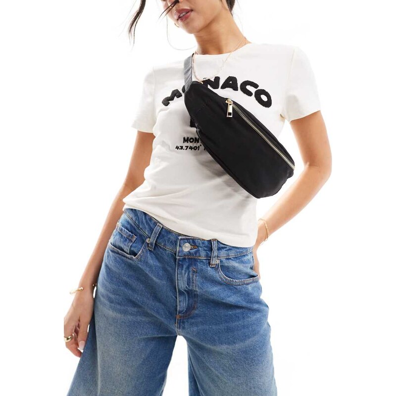 ASOS DESIGN bum bag in black 100054074