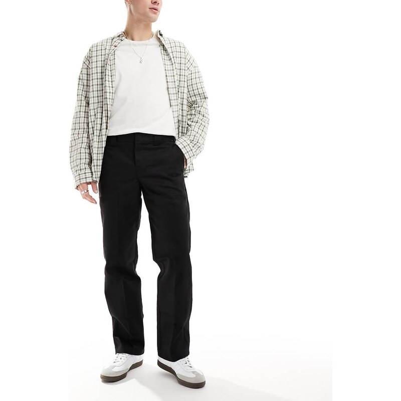 Dickies 873 slim straight fit work chino trousers in black