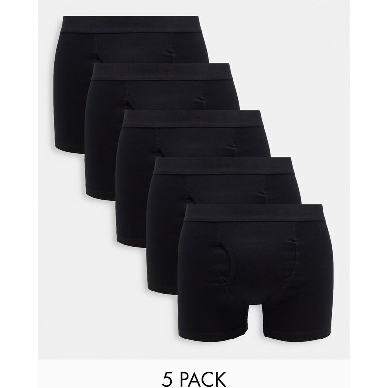 Weekday Johnny 5-pack Boxer Set in black