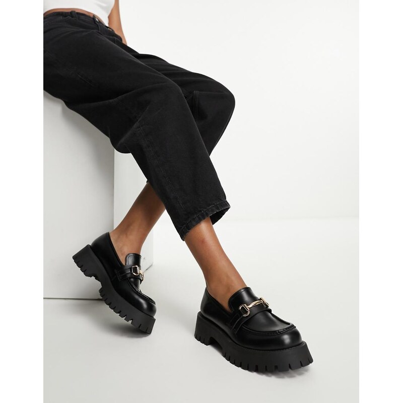 ASOS DESIGN Masterpiece chunky loafer in black