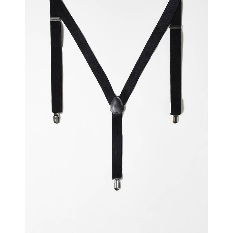 ASOS DESIGN wedding braces in black