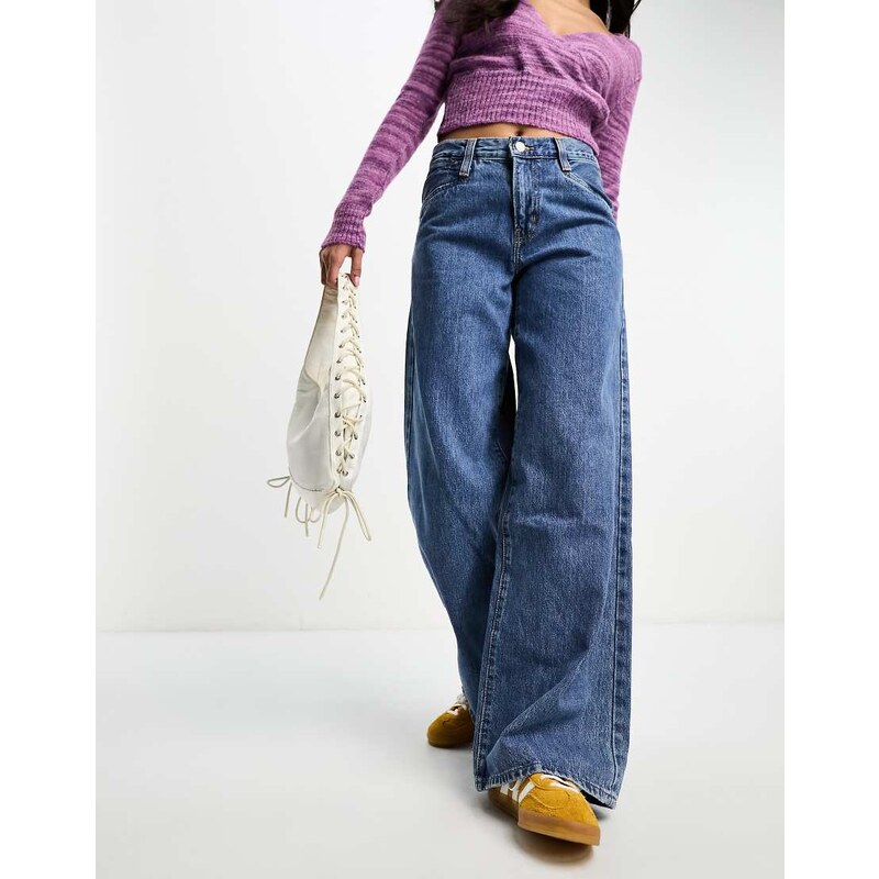 Levis 94 baggy wide leg jeans in mid blue 100057301