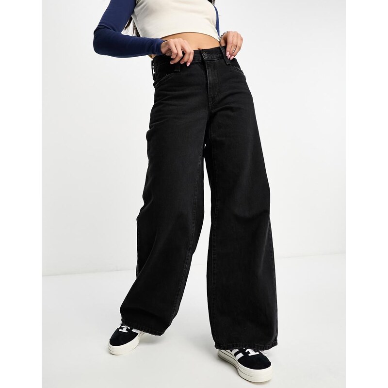 Levis 94 baggy wide leg jeans in black