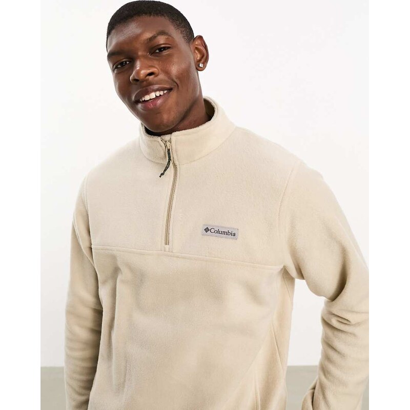 Columbia Steens Mountain half zip fleece in stone-Neutral