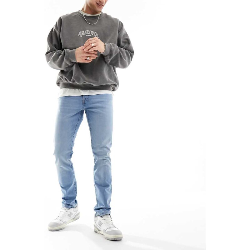 Jack & Jones Glenn slim jeans in light blue
