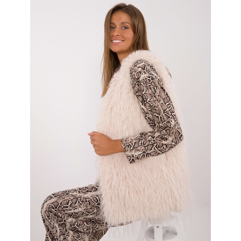 Wool Fashion Italia Vest-AT-KZ-2349-1.31P-light beige