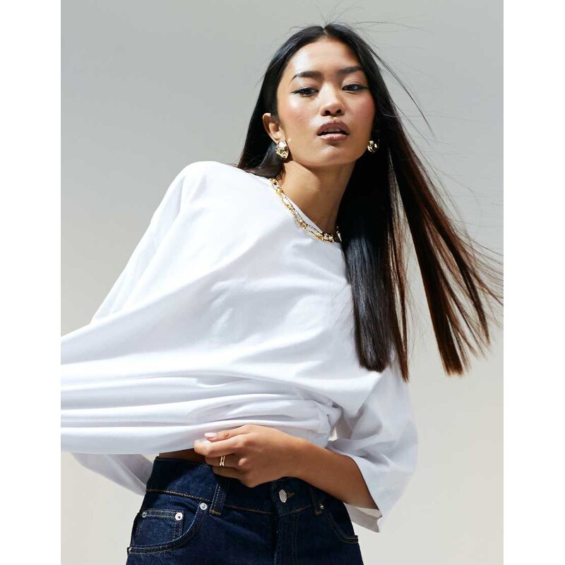 ASOS DESIGN oversized t-shirt in white 100059646