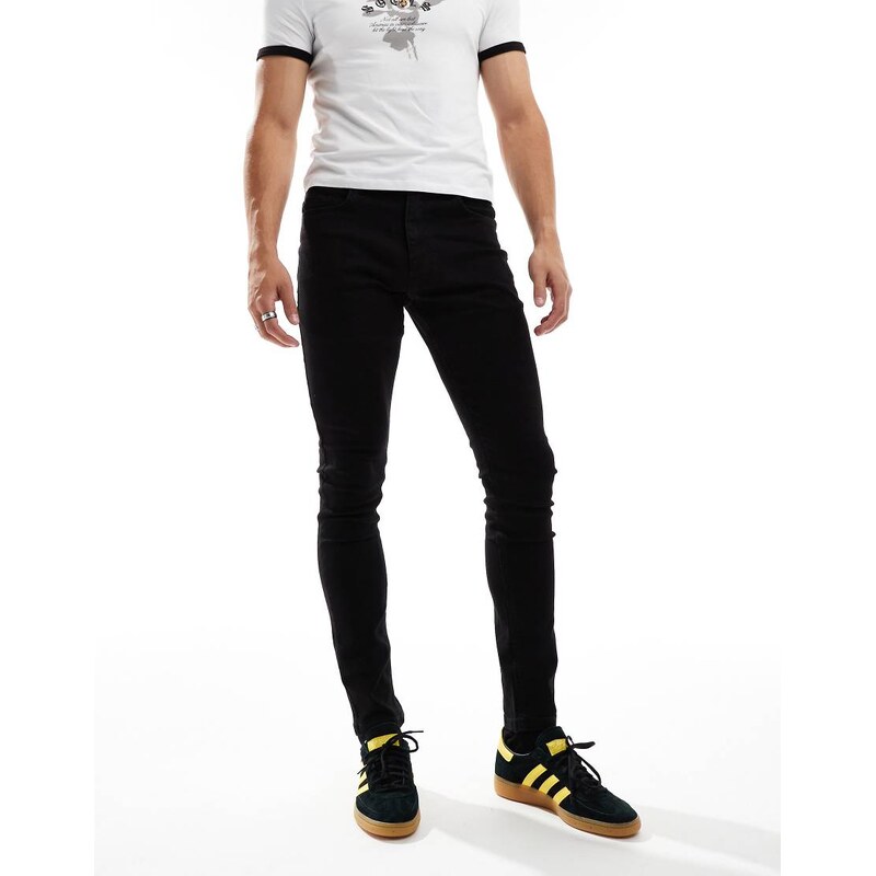COLLUSION mid rise skinny jean in black - BLACK